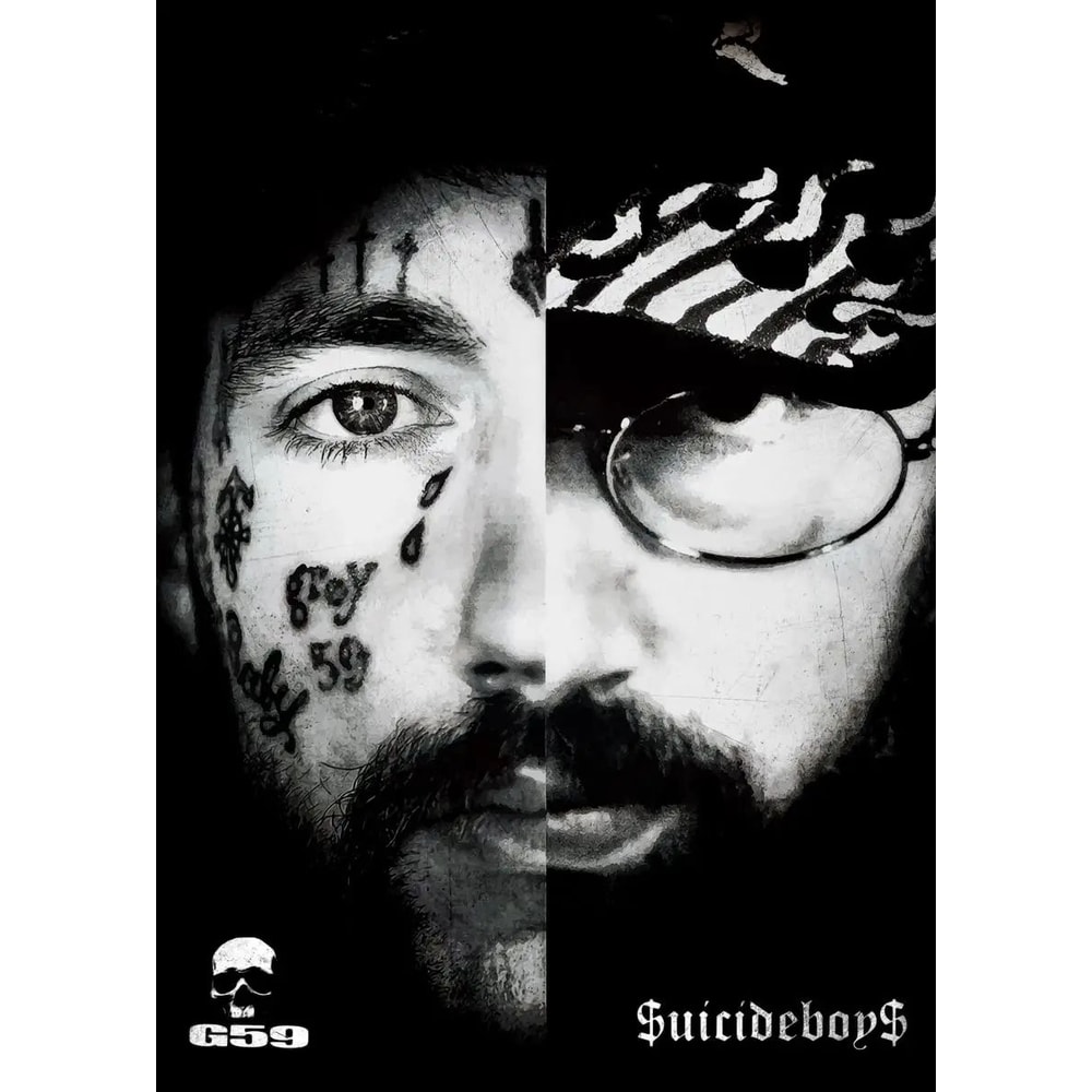 Suicideboys Vintage Canvas Poster Hip Hop Rap Album Wall Art Decor 13