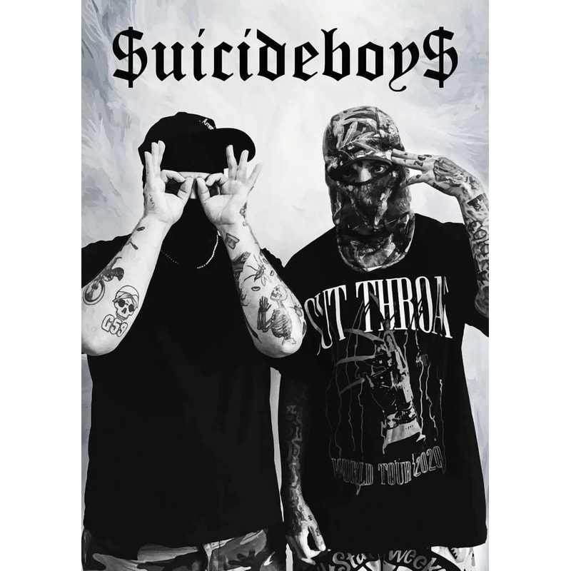 Suicideboys Vintage Canvas Poster Hip Hop Rap Album Wall Art Decor 19