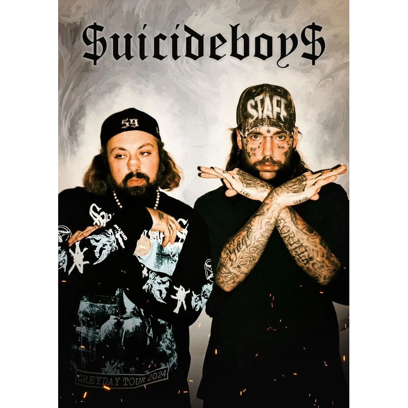 Suicideboys Vintage Canvas Poster Hip Hop Rap Album Wall Art Decor 20