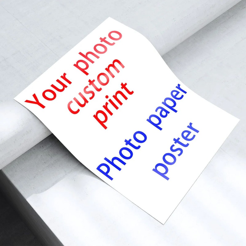 Custom Photo Print Poster Personalized RC Satin Paper Wall Art Gift 0