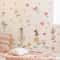 Watercolor Unicorn Fairy Wall Stickers Rainbow Animal Decals For Kids Nursery Room Decor 0