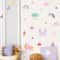 Watercolor Unicorn Fairy Wall Stickers Rainbow Animal Decals For Kids Nursery Room Decor 2