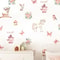 Watercolor Unicorn Fairy Wall Stickers Rainbow Animal Decals For Kids Nursery Room Decor 3