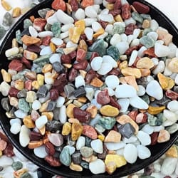 natural polished gravel pebbles – decorative river rocks for plants, aquariums & garden decor
