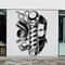 Vintage Barber Shop Wall Sticker Haircut Scissors Comb Vinyl Decal For Salon Door Window Decor 2