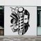 Vintage Barber Shop Wall Sticker Haircut Scissors Comb Vinyl Decal For Salon Door Window Decor 2