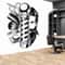 Vintage Barber Shop Wall Sticker Haircut Scissors Comb Vinyl Decal For Salon Door Window Decor 3