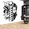 Vintage Barber Shop Wall Sticker Haircut Scissors Comb Vinyl Decal For Salon Door Window Decor 3