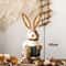 Straw Woven Easter Bunny Decor 18in Handmade Rabbit Garden Home Ornament 4