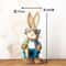 Straw Woven Easter Bunny Decor 18in Handmade Rabbit Garden Home Ornament 9