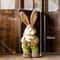 Straw Woven Easter Bunny Decor 18in Handmade Rabbit Garden Home Ornament 15