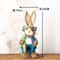 Straw Woven Easter Bunny Decor 18in Handmade Rabbit Garden Home Ornament 19