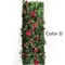 Artificial Rose Grass Wall Panel 16x47in Floral Lawn Decor With Straw Mat Backing 8