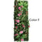 Artificial Rose Grass Wall Panel 16x47in Floral Lawn Decor With Straw Mat Backing 10