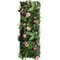Artificial Rose Grass Wall Panel 16x47in Floral Lawn Decor With Straw Mat Backing 16