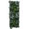 Artificial Rose Grass Wall Panel 16x47in Floral Lawn Decor With Straw Mat Backing 18