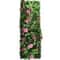 Artificial Rose Grass Wall Panel 16x47in Floral Lawn Decor With Straw Mat Backing 27