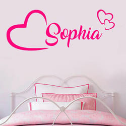 personalized name wall sticker – custom european style vinyl decal for kids room & bedroom decor