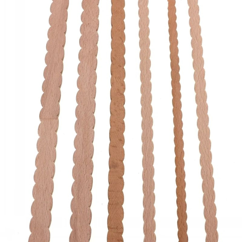 RUNBAZEF Carved Wood Twist Line Decor Decorative Indoor Door Furniture Accent 1