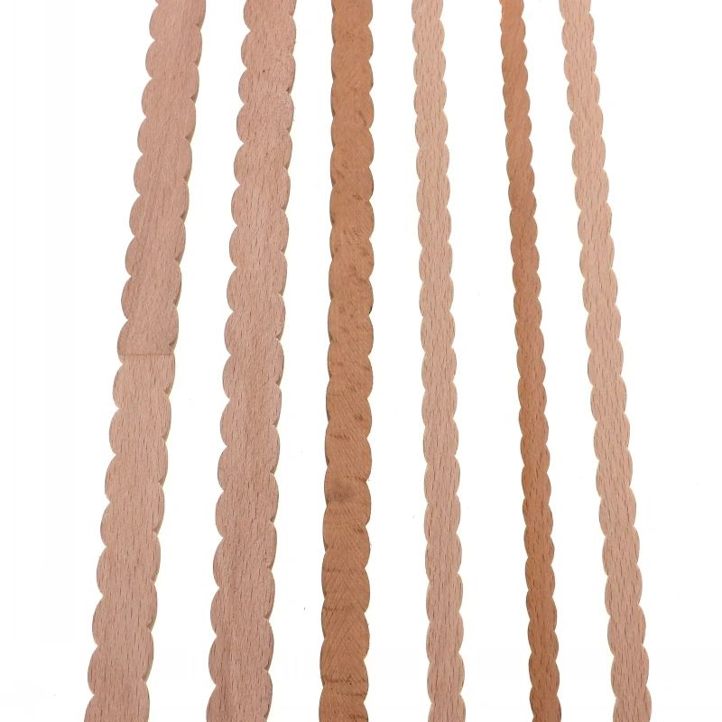 RUNBAZEF Carved Wood Twist Line Decor Decorative Indoor Door Furniture Accent 1