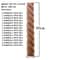 RUNBAZEF Carved Wood Twist Line Decor Decorative Indoor Door Furniture Accent 5