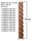 RUNBAZEF Carved Wood Twist Line Decor Decorative Indoor Door Furniture Accent 5