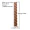 RUNBAZEF Carved Wood Twist Line Decor Decorative Indoor Door Furniture Accent 6