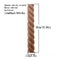 RUNBAZEF Carved Wood Twist Line Decor Decorative Indoor Door Furniture Accent 9