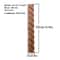 RUNBAZEF Carved Wood Twist Line Decor Decorative Indoor Door Furniture Accent 15