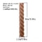 RUNBAZEF Carved Wood Twist Line Decor Decorative Indoor Door Furniture Accent 11