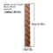 RUNBAZEF Carved Wood Twist Line Decor Decorative Indoor Door Furniture Accent 13