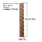 RUNBAZEF Carved Wood Twist Line Decor Decorative Indoor Door Furniture Accent 14