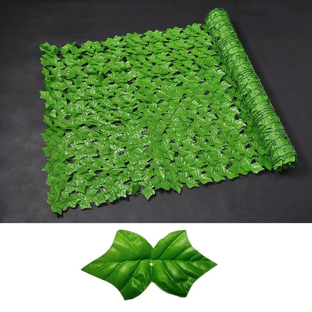 Artificial Ivy Leaf Fence Privacy Screen Expandable Garden Hedge Panel For Balcony Outdoor Decor 16