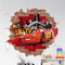 3D Lightning McQueen Wall Stickers Cartoon Cars Kids Room Decor Decals 1
