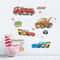 3D Lightning McQueen Wall Stickers Cartoon Cars Kids Room Decor Decals 9