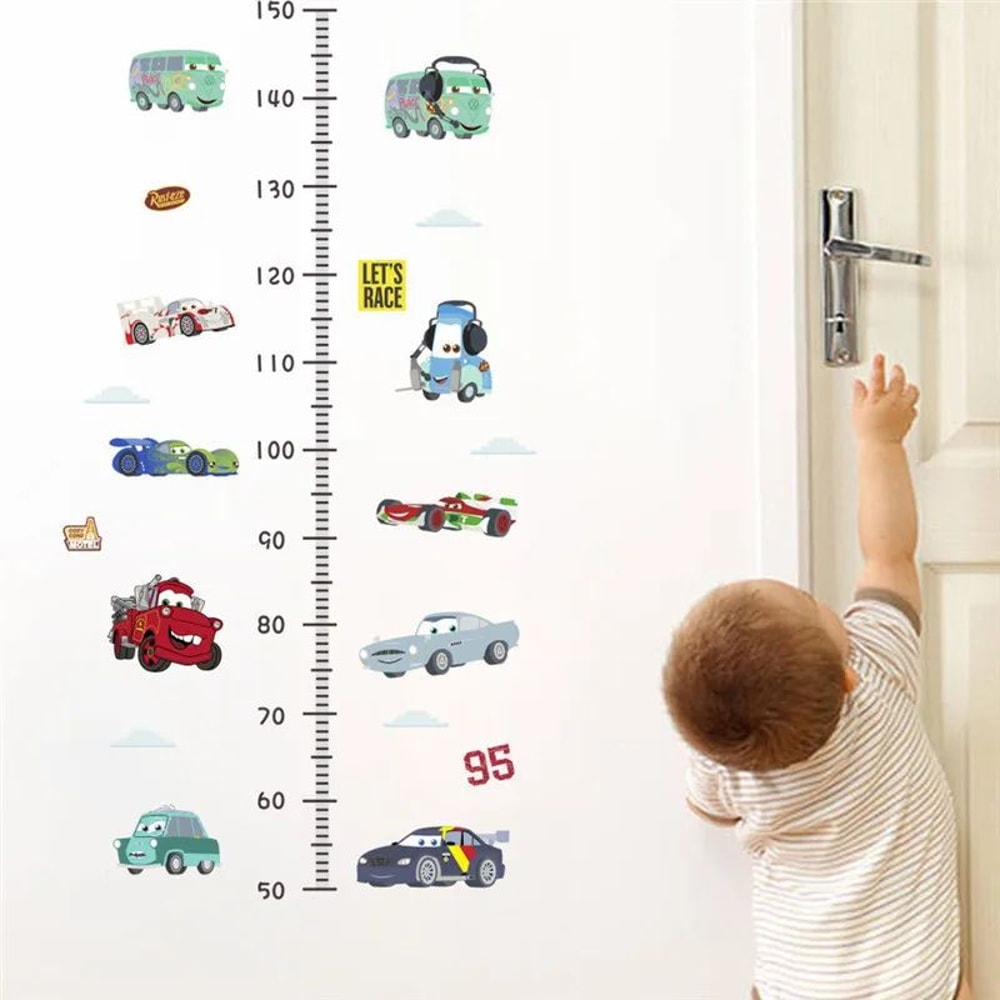 3D Lightning McQueen Wall Stickers Cartoon Cars Kids Room Decor Decals 15