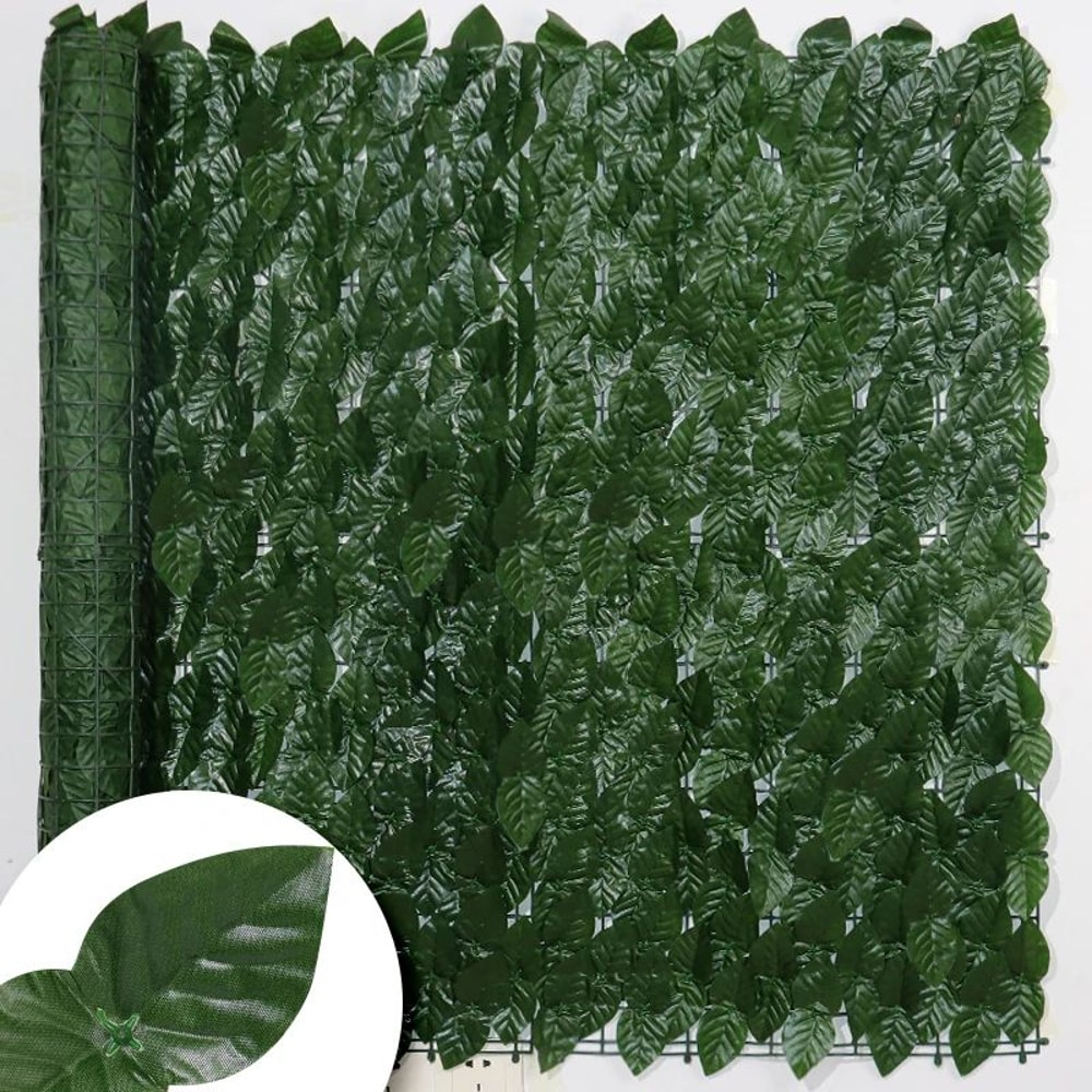 Artificial Ivy Privacy Fence Panel Green Leaf Hedge For Garden Balcony Decor 4