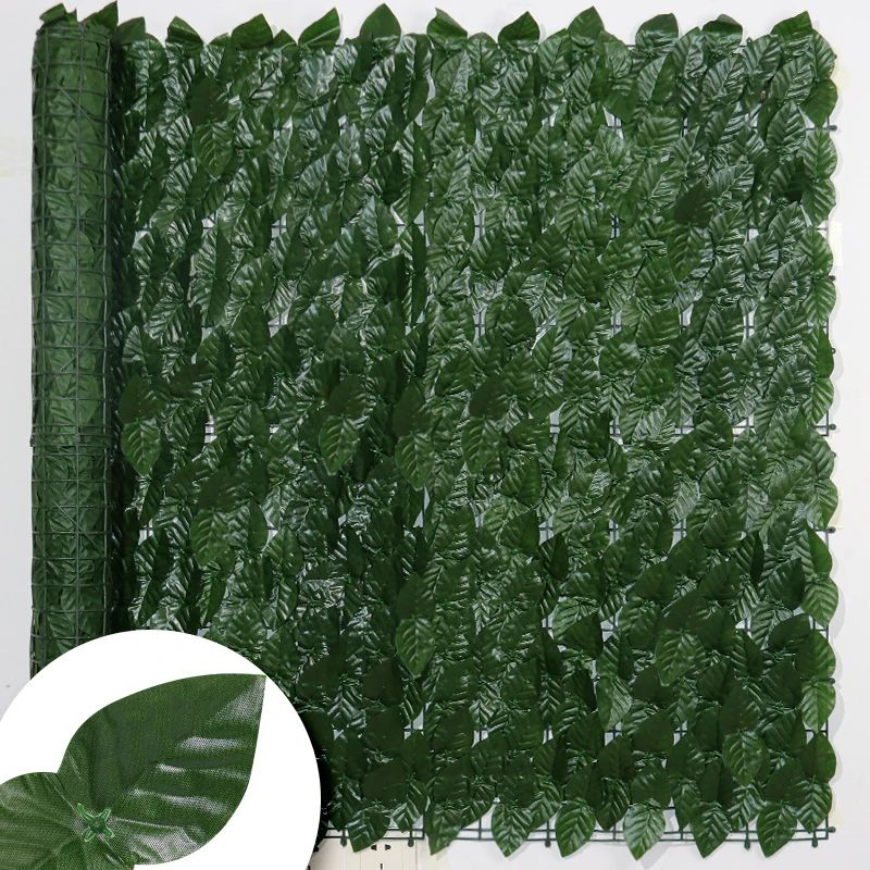 Artificial Ivy Privacy Fence Panel Green Leaf Hedge For Garden Balcony Decor 4
