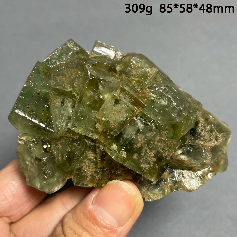 Madagascar Green Fluorite Crystal Cluster Natural Healing Stone Home Decor 3