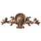 Unpainted Wood Carving Corner Applique Retro Furniture Trim Frame Decor 2