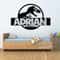 Personalized Dinosaur TRex Wall Sticker Custom Name Jurassic Style Kids Room Decor 1