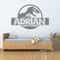 Personalized Dinosaur TRex Wall Sticker Custom Name Jurassic Style Kids Room Decor 2