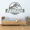 Personalized Dinosaur TRex Wall Sticker Custom Name Jurassic Style Kids Room Decor 2