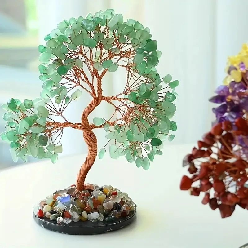 7 Chakra Crystal Tree Of Life Feng Shui Healing Gem Tree Home Decor 5