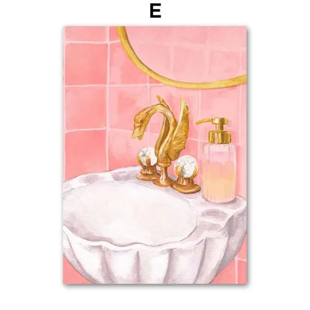 Abstract Crocodile Fish Canvas Wall Art Colorful Line Poster For Modern Home Decor 8