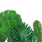 Hawaii Artificial Palm Leaf Mat Set 10pcs Tropical Jungle Table Decor Cup Mats 1