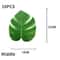 Hawaii Artificial Palm Leaf Mat Set 10pcs Tropical Jungle Table Decor Cup Mats 7