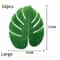 Hawaii Artificial Palm Leaf Mat Set 10pcs Tropical Jungle Table Decor Cup Mats 8