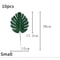 Hawaii Artificial Palm Leaf Mat Set 10pcs Tropical Jungle Table Decor Cup Mats 11