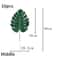 Hawaii Artificial Palm Leaf Mat Set 10pcs Tropical Jungle Table Decor Cup Mats 12